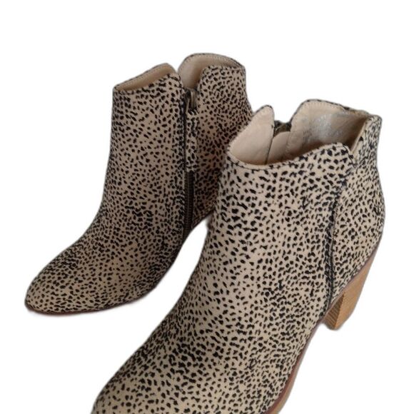 New Mia Eric Tracer cheetah boots cream/black size 6 - Picture 2 of 16